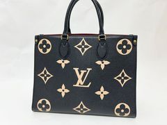 LOUIS VUITTON ルイヴィトン アンプラント オンザゴーMM ブラック ベージュ トートバッグ ショルダーバッグ M45495