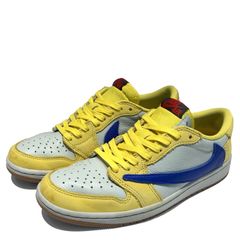 NIKE (ナイキ) × Travis Scott (トラヴィススコット) WMNS Air Jordan 1 Retro Low OG Canary DZ4137-700 エアジョーダン1 レトロ ロー カナリー 25.5cm イエロー /036