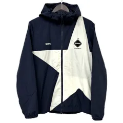 美品 SOPH ソフ ブリストル F.C.R.B. BIG STAR SEPARATE PRACTICE JACKET サイズM ネイビー ホワイト メンズ 古着 中古 USED