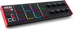 【特価商品】8 MPCドラムパッドx アサイナブル・ノブ x MIDIパッドコントローラー 8搭載 USB 音楽制作ソフトウェア付属 Mac/Win Professional(アカイプロ) PC対応 LPD8 Akai ブラック