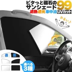 車用サンシェード 磁石カーテン セットあります 選べる3種類 日除けカーテン UVカット 遮光 遮熱 車 軽量 40g 折りたたみ ひよけ プライバシー保護 くるま用  カーシェード カー用品 紫外線 車中泊 車内温度管理