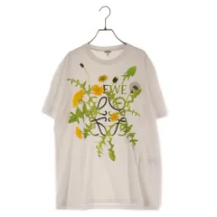 未使用 ロエベ LOEWE Tシャツ ハーバリウム 22SS ロゴ 刺繍 半袖 ハーフスリーブ コットン トップス メンズ XL ホワイト