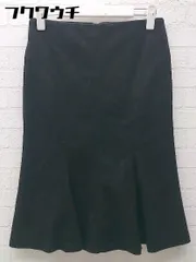 ◇　iCB　アイシービー　バックジップ　　膝丈　タイト　スカート　サイズ7　ブラック　レディース 【中古】 【1002801321413】のサムネイル