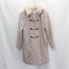 ■ MAJESTIC LEGON ファー 長袖 ダッフルコート サイズM ピンクベージュ系 レディース E  【1406180100872】のサムネイル