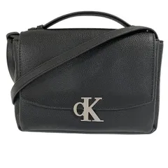 カルバンクライン　ブラック　レザー　2WAY　バッグ　ショルダーバッグ　レディース