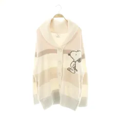 ジェラートピケ gelato pique × ピーナッツ PEANUTS スヌーピー ボーダーショールカーディガン ルームウェア F マルチカラー /DF ■OS