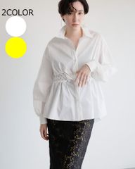 ウエストバスケットシャンブレーシャツ ラリアムー 38サイズ 長袖 2511642 春 夏 レディース カジュアル lady 30代 40代 50代  ギフト 即納 洋服  合わせやすい ハルズアミ 新品 正規品 lallamu