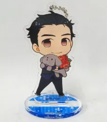 【中古】キーホルダー・マスコット(キャラクター) 勝生勇利 「ユーリ!!! on ICE×animatecafe トレーディングアクリルスタンドキーホルダー GPF ver.」