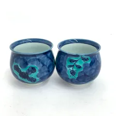 1716  源右衛門窯　青彩菊絵　茶器セット　急須1客　湯呑5客　未使用 Amazon.co.jp: 1716 源右衛門窯 青彩菊絵 茶器セット 急須1客