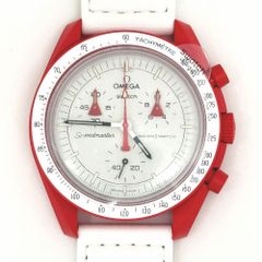 オメガ×スウォッチ OMEGA×Swatch MISSION TO MARS スピードマスター ムーンスウォッチ SO33R100★新品同様品★