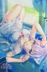 【中古】タペストリー 猫又おかゆ オリジナルB2タペストリー 「PC/Switchソフト おかゆにゅ～～む! 完全生産限定版」 ソフマップ購入特典