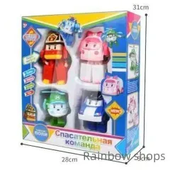 韓国で人気の!! ロボカーポリー変身ミニカーセット Qoo10] 韓国 人気 ロボカーポリー変身ロボット