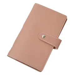 【迅速発送】ホルダー カード入れ ポイント メンズ 名刺 クレジット レディース 収納 CARD 96枚 大容量 CASE ケース 6カラー カード レザー (ピンク) [VOLAN]のサムネイル