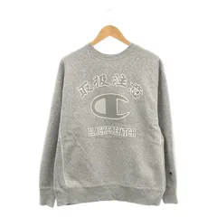 BlackEyePatch / ブラックアイパッチ | × CHAMPION チャンピオンコラボ REVERSE WEAVE CREW NECK SWEATSHIRT 取扱注意プリント リバースウィーブ クルーネックスウェット | L | メンズ