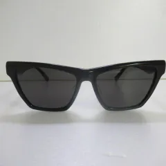 SAINTLAURENT　サンローラン　SLM103/F　002　サイズ　57　BLACK　黒　アイウェア 　サングラス　sunglasses　中古　used　ユニセックス　男女兼用　メンズ　レディース　海外ブランド　人気　オシャレ　R531　キャットアイのサムネイル