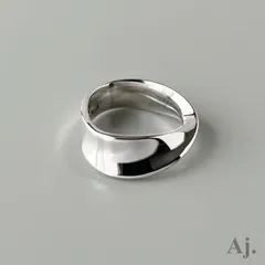  　ジョージジェンセン 約12号　カーヴリング　指輪 希少12号ジョージジェンセンムーンストーントールン リング 152