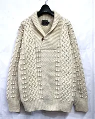 90s ヴィンテージ  CHAPS RALPH LAUREN｜チャップス ラルフローレン  ショールカラー ケーブル編み ニット セーター