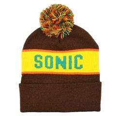 SONIC YOUTH ソニックユース Logo Brown ボンボン ニット帽
