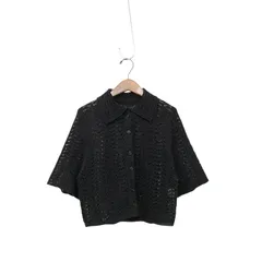 TODAYFUL レースニットシャツ　ブラック TODAYFUL（トゥデイフル）の「レースニットシャツ（シャツ