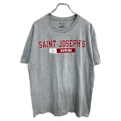 Champion 半袖 プリント Tシャツ Lサイズ チャンピオン グレー 古着卸 アメリカ仕入 t2410-3078