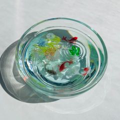 京都の紅葉と泳ぐ金魚　レジン　ジオラマ 京都の紅葉と泳ぐ金魚 ジオラマ