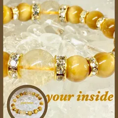 ルチルクォーツ ゴールデンタイガーアイ 天然石ブレスレット