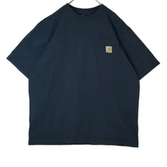 カーハートCarhartt胸ポケTシャツ半袖Tシャツ胸ポケット紺ネイビー無地ワンポイントoriginalfitオリジナルフィットvintageヴィンテージ40120