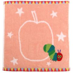 【人気商品】林(Hayashi) ハンドタオル 約34×35cm はらぺこあおむし ハロー 無撚糸 ピンク WI447702