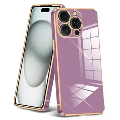 【在庫処分】クリア 耐衝撃 TPU カメラレンズ保護ケース メッキ加工 スリム 用ケース ソフト 透明 ワイヤレス充電対応 Max ストラップホール付き 薄型 軽量 Pro メッキ枠 黄変防止 人気 頑丈 15 耐久 アイフォン15 プロマックス iPhone