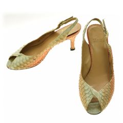 【STUARTWEITZMAN】パイソン柄サンダル