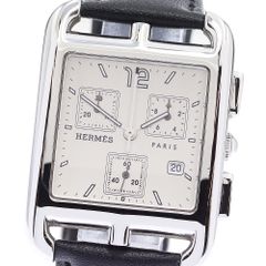 エルメス HERMES CC1.910 ケープコッド クロノグラフ クォーツ メンズ良品_876186