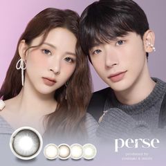 (正規取扱SHOP) カラコン パース ワンデー UV 1箱10枚 1日使い捨て 度なし ニュアンス カラーコンタクト ハーフ 裸眼風 ナチュラル Z世代 1day