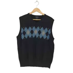 ドッカーズ DOCKERS アーガイル柄 コットン ニット ベスト メンズ import：L 