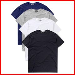 【在庫限定】[Macoking] tシャツ メンズ 半袖 無地 吸汗 速乾 インナーシャツ おおきいサイズ セット クルーネック 厚手 4枚組 3枚組 綿100％