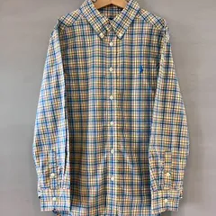 Ralph Lauren ラルフローレン マルチカラー チェックBDシャツ ボタンダウン キッズ ジュニア サイズM（10-12）