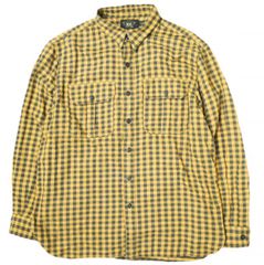 RRL ダブルアールエル Bonneville Check Cotton Twill Button-up Work Shirt ブロックチェックワークシャツ 782840999001 XL オレンジ Double RL 長袖 トップス g21880