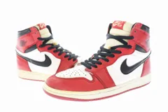 ナイキ NIKE 94年復刻 1st復刻 AIR JORDAN 1 HIGH CHICAGO エア ジョーダン ハイ シカゴ 130207-101 26 ホワイト レッド ブラック ブランド古着ベクトル 中古 ▲■ 220905/107のサムネイル