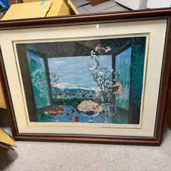 大型絵画 ミッシェルアンリ シルクスクリーン リトグラフ 版画