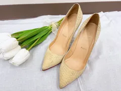 クリスチャンルブタンパンプス　黄色　37.5