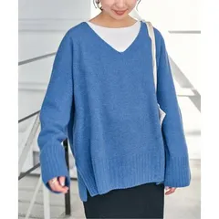 Spick & Span Vネックルーズニット