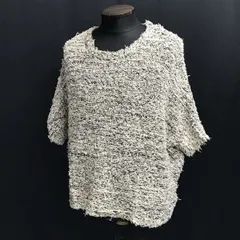 エンフォルド/ENFOLD★七分袖/ゆったりミックスニットセーター【38/レディースM/グレー系/gray系】カットソー/Tops/Shirts/Sweater◆zBH470<sale>