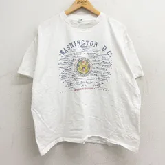 XL/古着 半袖 ビンテージ Tシャツ メンズ 90s ワシントンDC 大きいサイズ コットン クルーネック 白 ホワイト 24mar22 中古