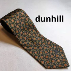 2:ネクタイ dunhill 8㎝ ブラック地、総柄 B 240　●
