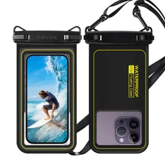 【特価商品】SE XR 11 Android 12 7 Max インチ以下対応 Pro 13 海 14 温泉 iPhone 浮き輪 風呂 画面操作 プール 通話 雨 撮影 顔認証 潜水 クリア スマホ用 IP68認証 水に浮く 防水バック 防水ケース (ブラッ