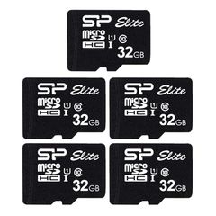 Silicon Power シリコンパワー Elite microSDカード 32GB 5枚パック アダプター付き
