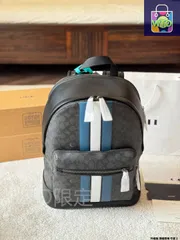 【今日特価】Coach West 35 Black Monogram Patchwork Backpack - コーチ ウェスト 35 ブラックモノグラムパッチワークバックパック for Unisex