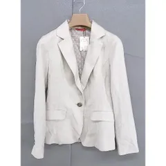 ◇ ◎ BE RADIANCE NEW YORK 1B 長袖 テーラード ジャケット サイズM ベージュ レディース  【中古】 【1203110001021】のサムネイル
