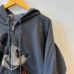 古着 S パーカー Disney Parks ディズニーパーク Mickey Mouse ミッキーマウス フード チャコールグレー