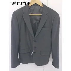 ◇ URBAN RESEARCH アーバンリサーチ ストライプ 長袖 テーラード ジャケット サイズ38 グレー メンズ  【1109220002630】