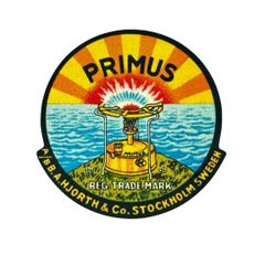 ヴィンテージ プリムス 補修用 デカールシール　PRIMUS STOVE リプレースメント TIN BOX DECAL　5.5cm